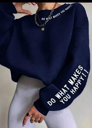 Мотиваційний светр з написом 