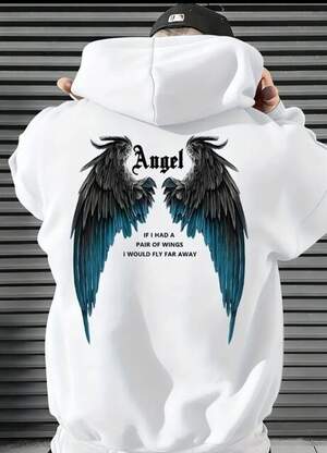 Чоловічий худі з графічним принтом